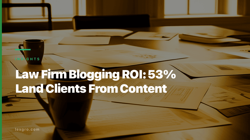 Law Firm Content ROI